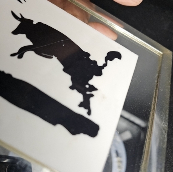 Vintage mirror art with signed Picasso serigraphs on tiles - Picture 4 of 14